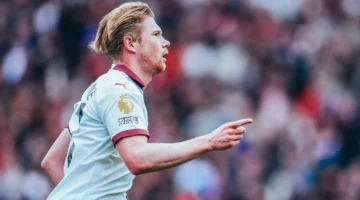 دي بروين يحقق مئويته الـ100 مع مانشستر سيتي في الدوري الإنجليزي